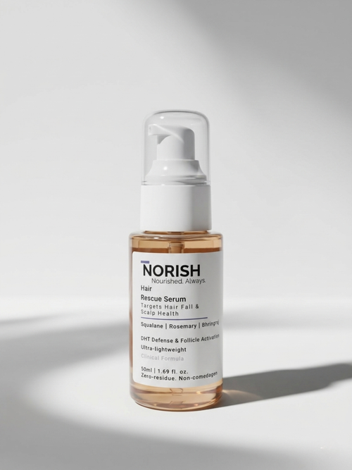 NORISH Hair Rescue Serum 50ml bottle — plant-based hair growth serum Pakistan