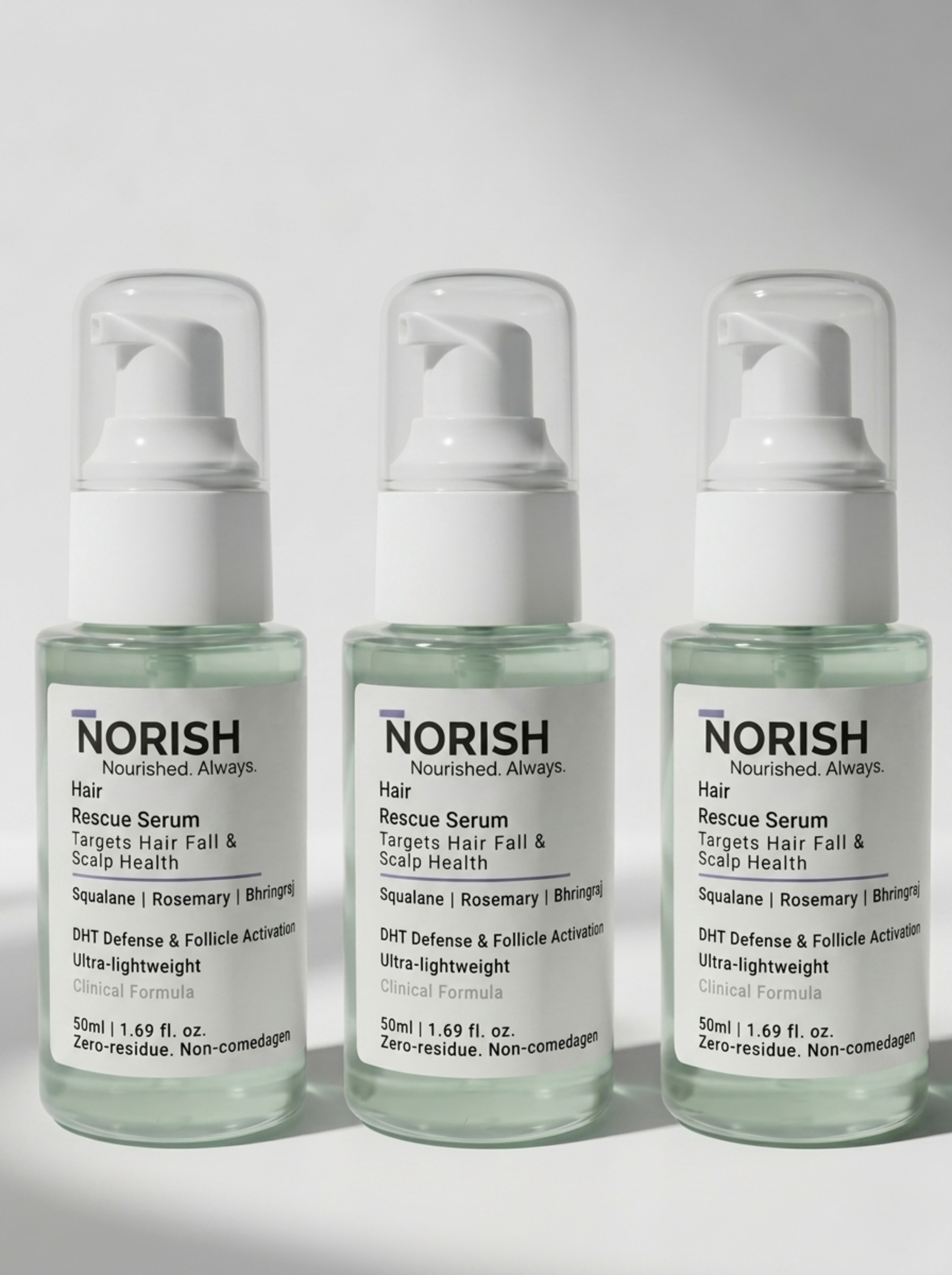 NORISH hair serum results — soft shiny frizz free hair Pakistan