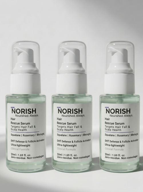 NORISH hair serum results — soft shiny frizz free hair Pakistan